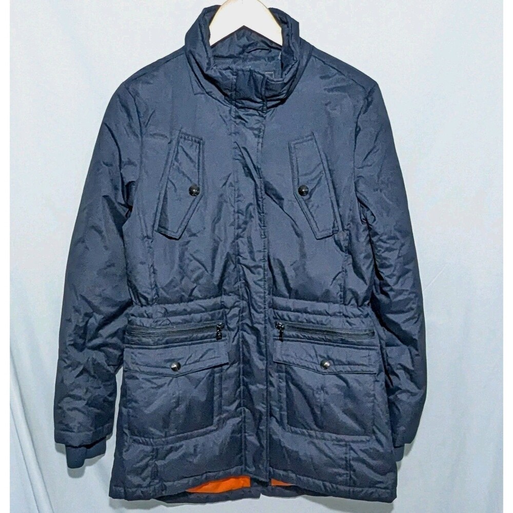 Sam Edelman Down Jacket Women Medium Blue Winter Parka Coat